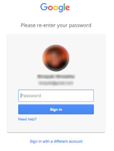 change gmail password