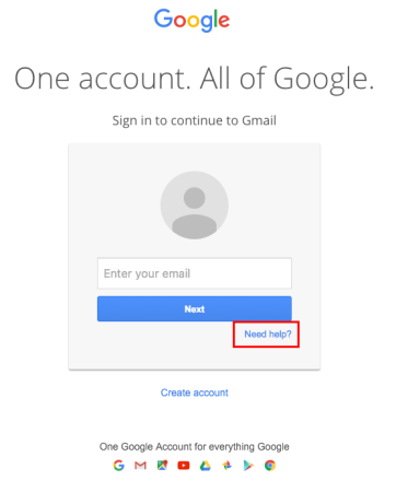 gmail account recovery