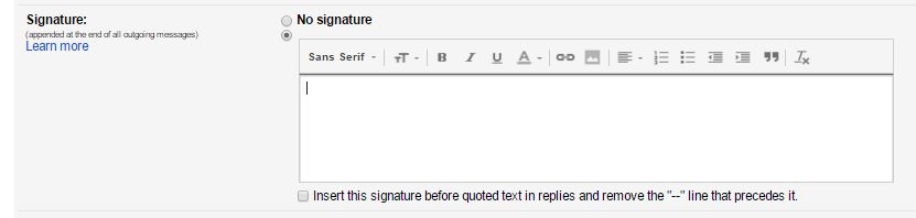 How to add signature in Gmail