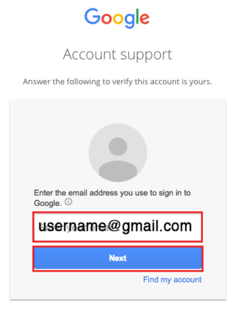 how to recover gmail account