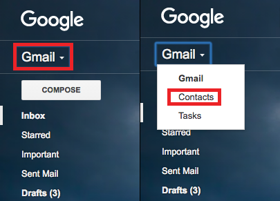view google contacts